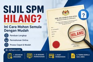 sijil spm anda hilang